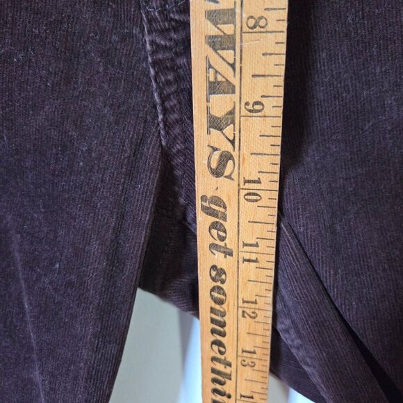 EUC CHICO'S BROWN CORDUROY SLIGHTLY FLARED PANTS SIZE 2 / WOMENS LARGE - Picture 16 of 16